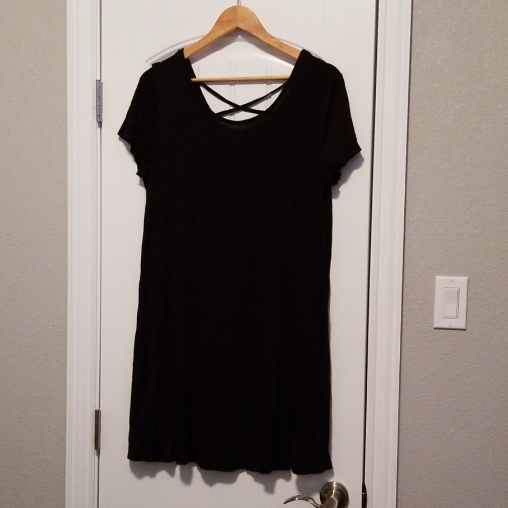 Mossimo Supply Co. Casual Black Dress Size Lg